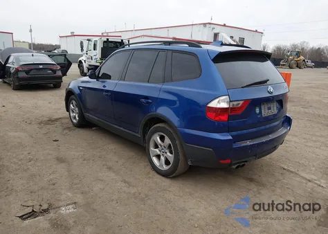 2007 BMW X3 3.0Si из США, поврежденный, VIN WBXPC93477WF21657